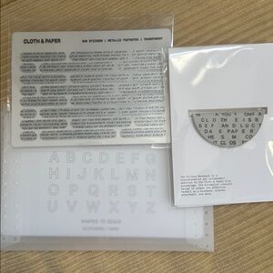 Cloth & Paper Planner accessories with Rose Gold Clips